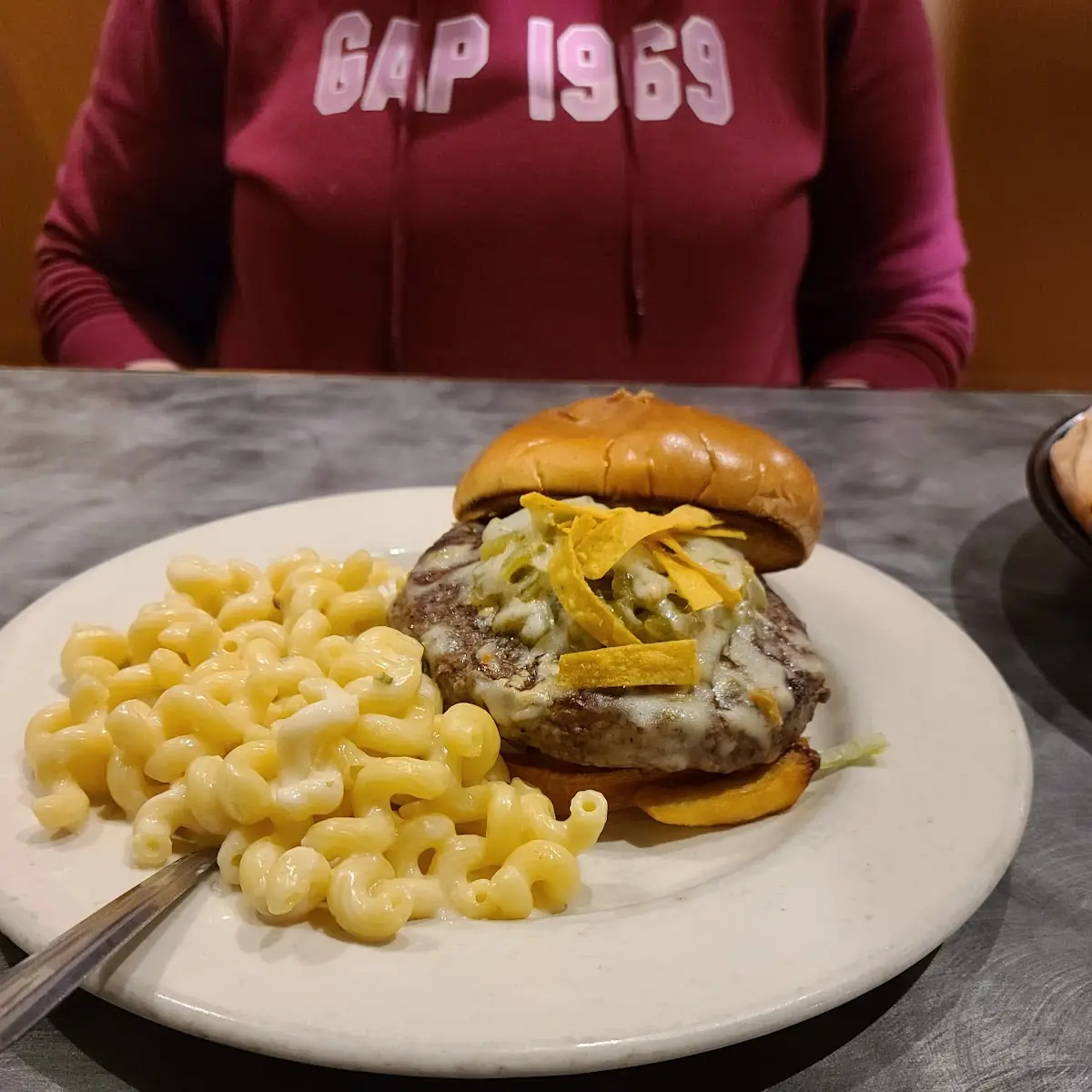 Green Chile Cheese Elk Burger