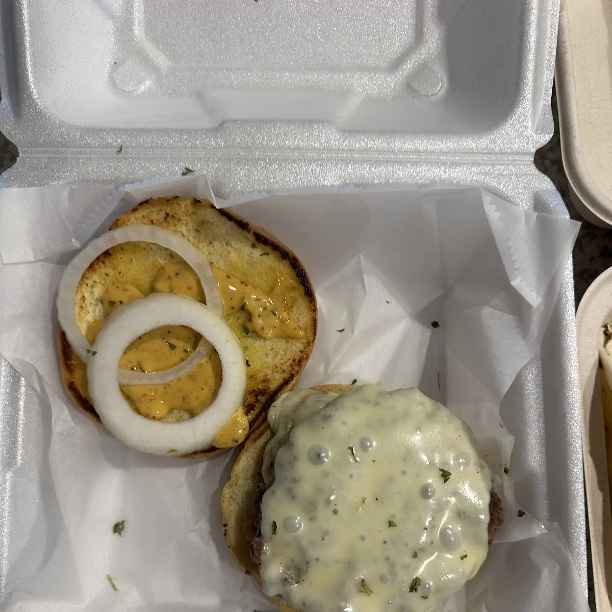 Single Smash Burger w/Cheese