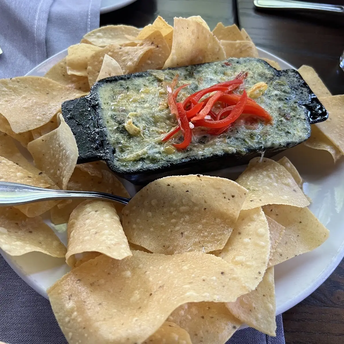 Queso Dip with Tortilla Chips