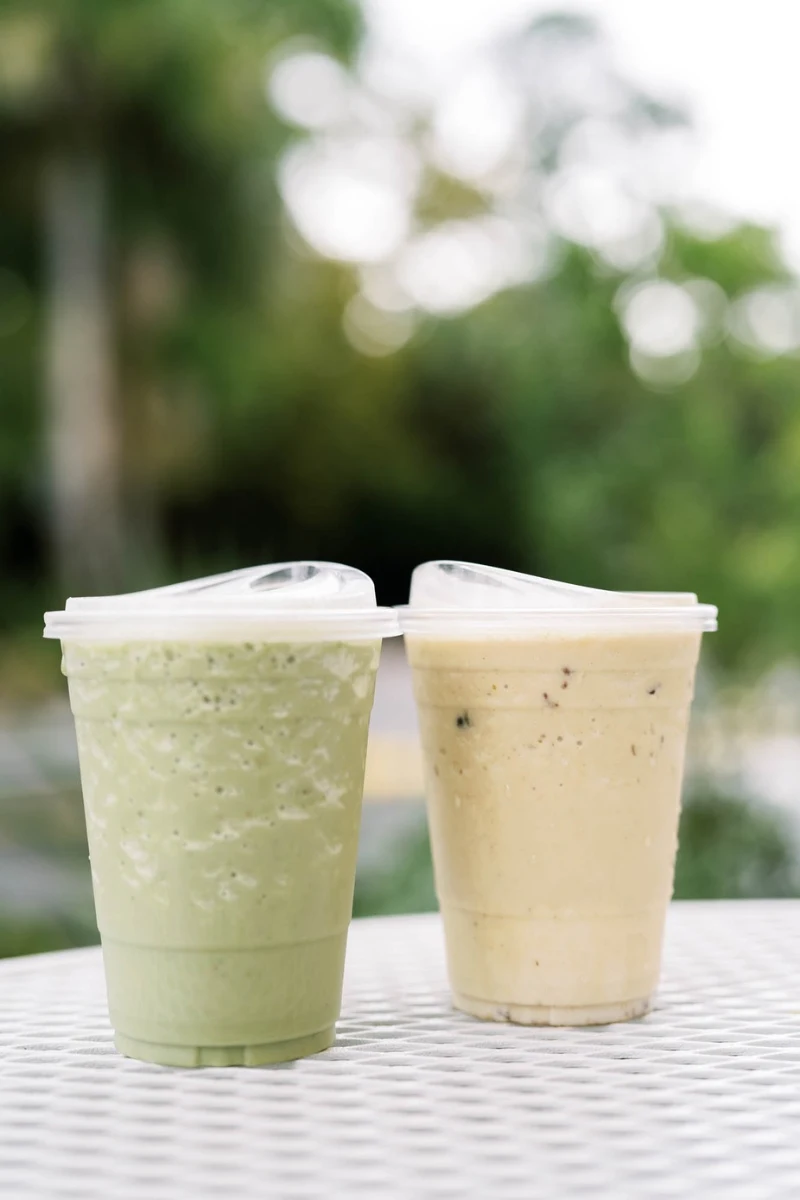 Iced White Coconut Matcha Latte