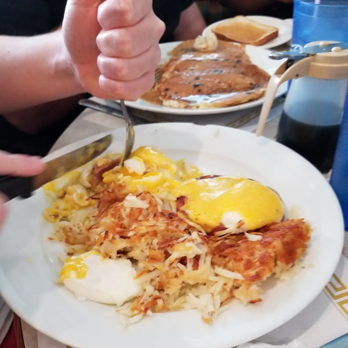 Eggs Benedict with Hash Browns