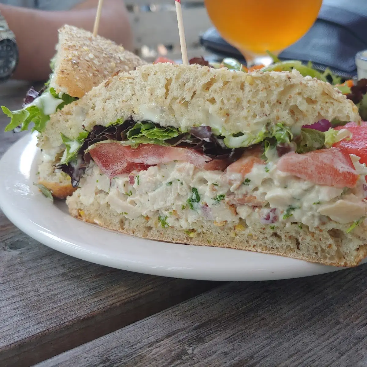 Chicken and Bacon Salad Sandwich, Niger Reef Tea House (licensed restaurant)