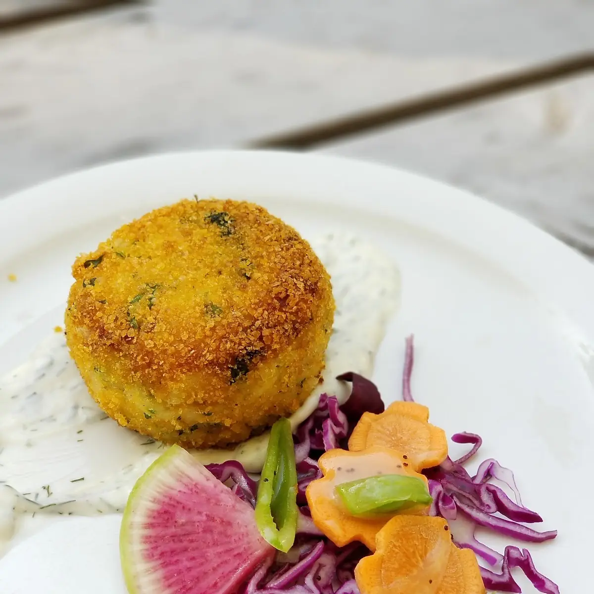 Fish Cakes, Niger Reef Tea House (licensed restaurant)