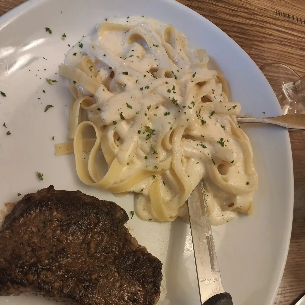Steak Gorgonzola Alfredo