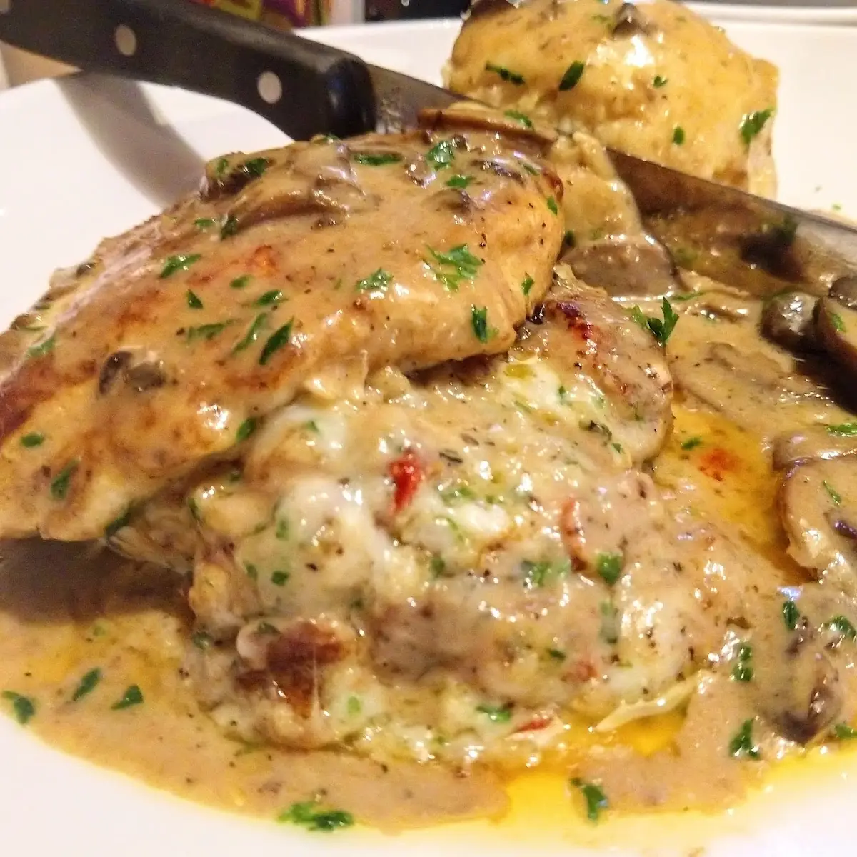 Stuffed Chicken Marsala
