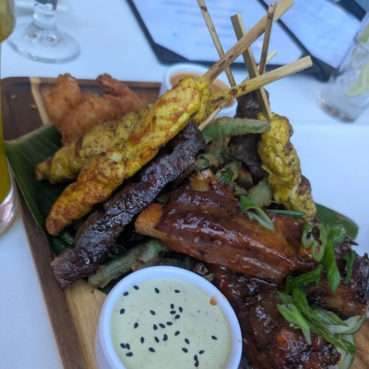 Thai Chicken & Beef Satay Sampler