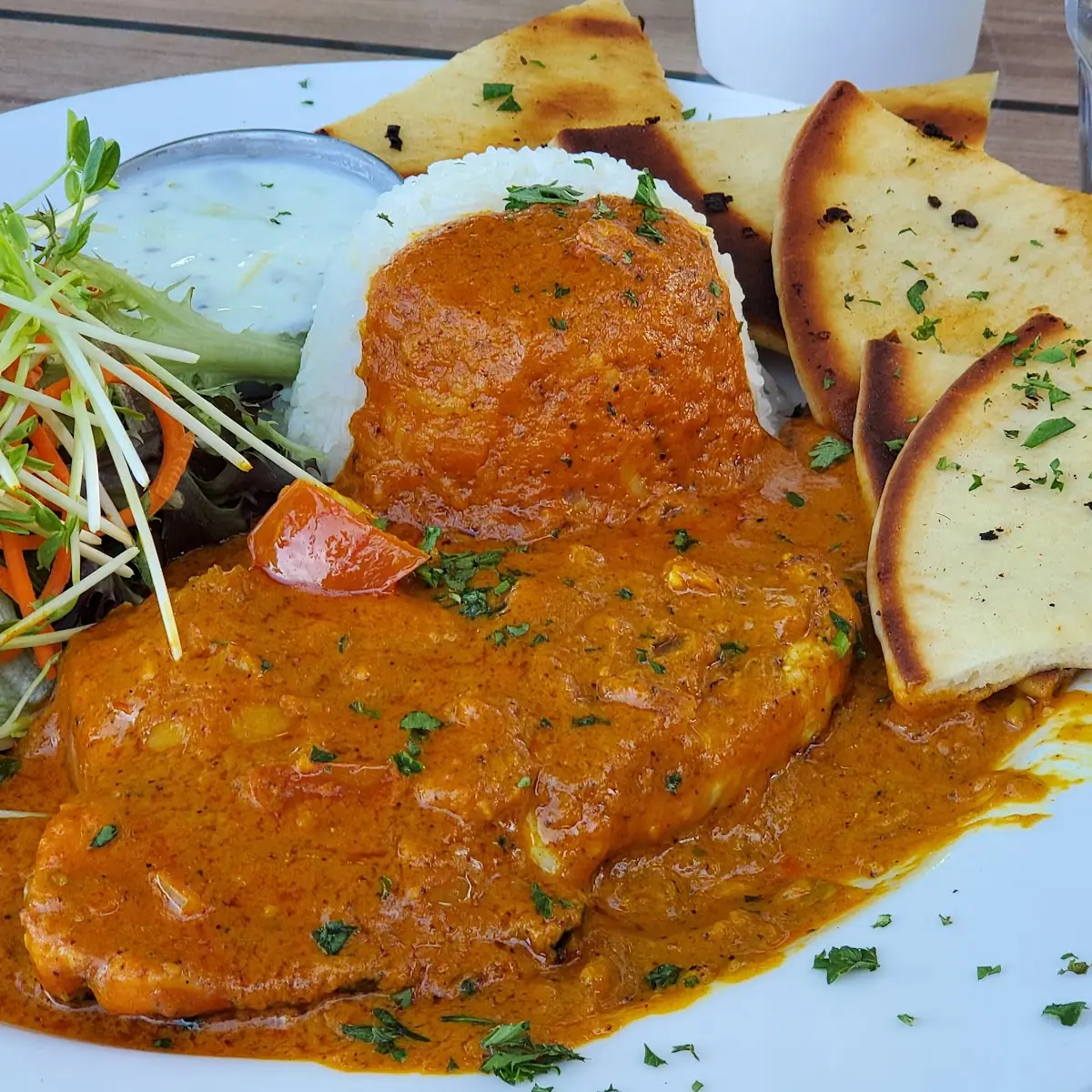 Indian Butter Chicken, The Restaurant at The Saltspring Inn