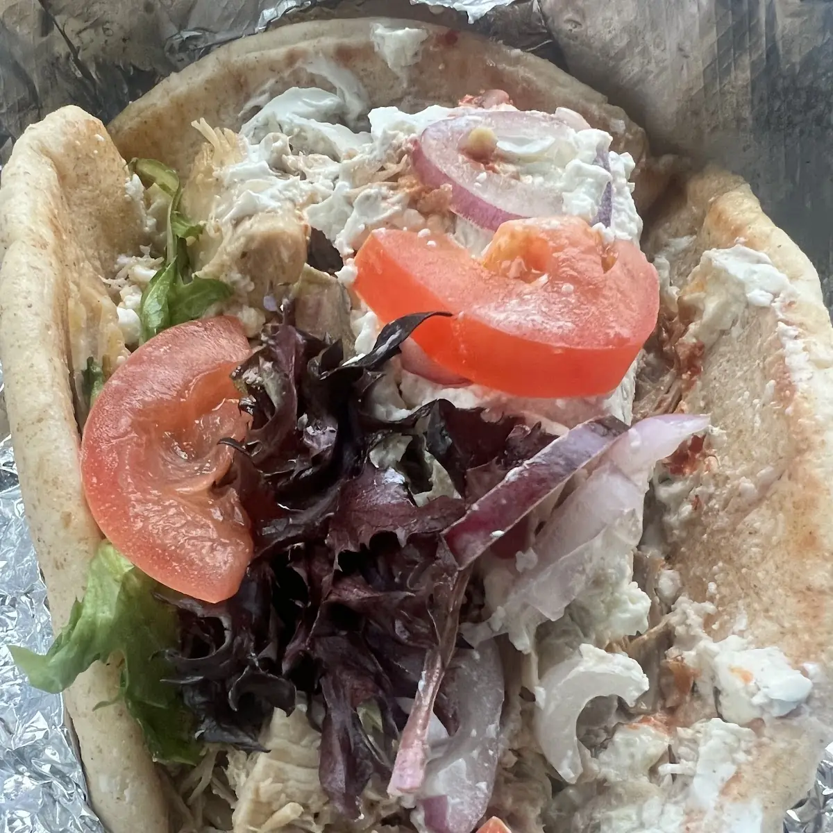Garlic Chicken Gyro