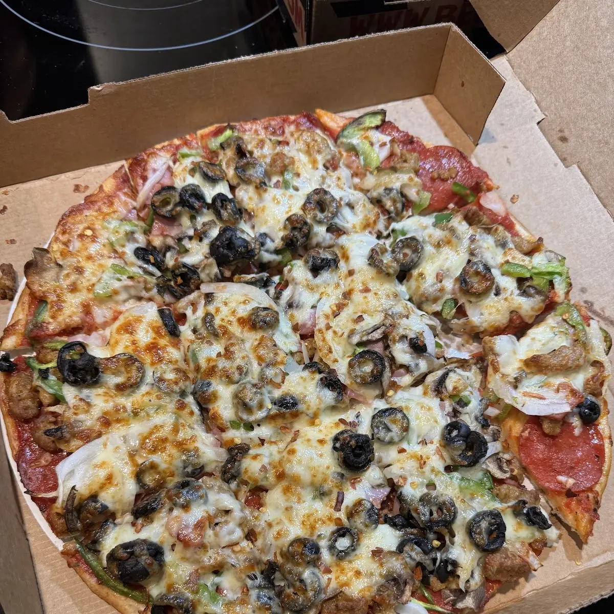 Pizza with Various Toppings