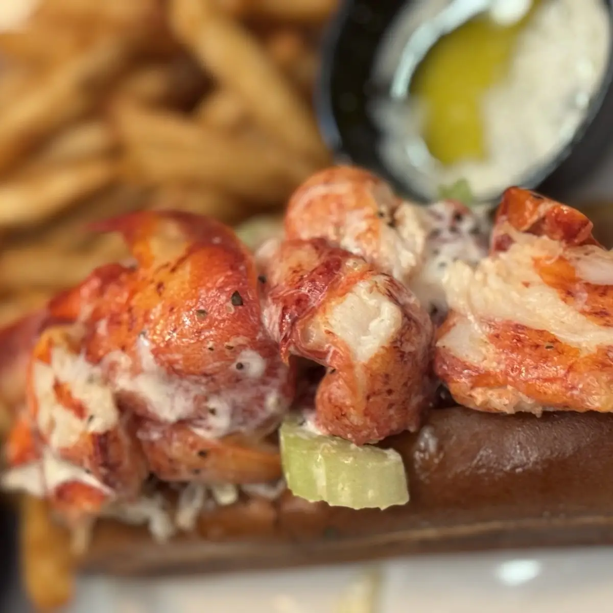 Lobster Roll with French Fries