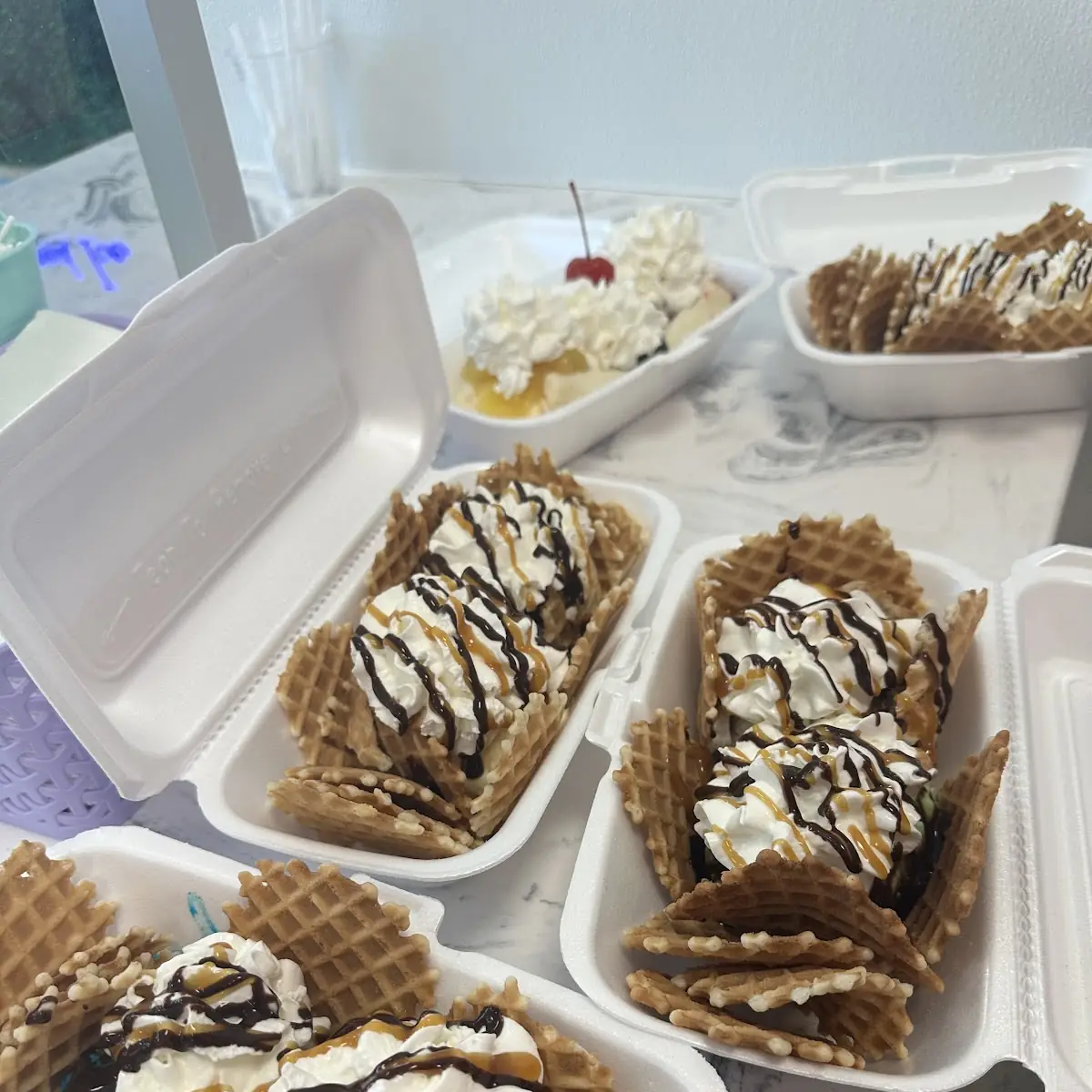 Caramel Waffle Stacker