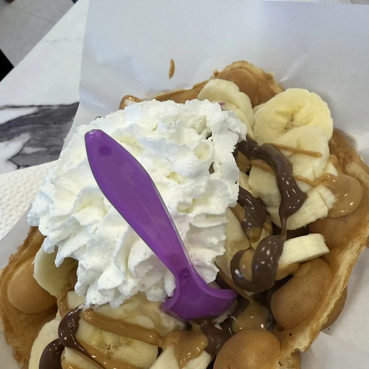 Nutella Waffle Sandwich