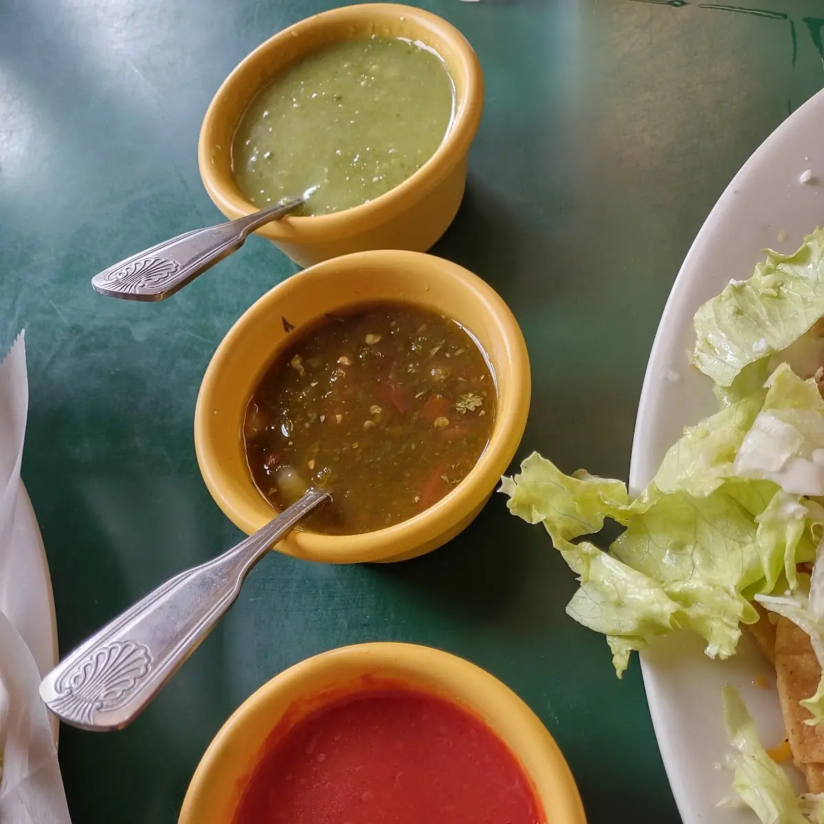 Green Salsa Red Salsa Tomato Sauce