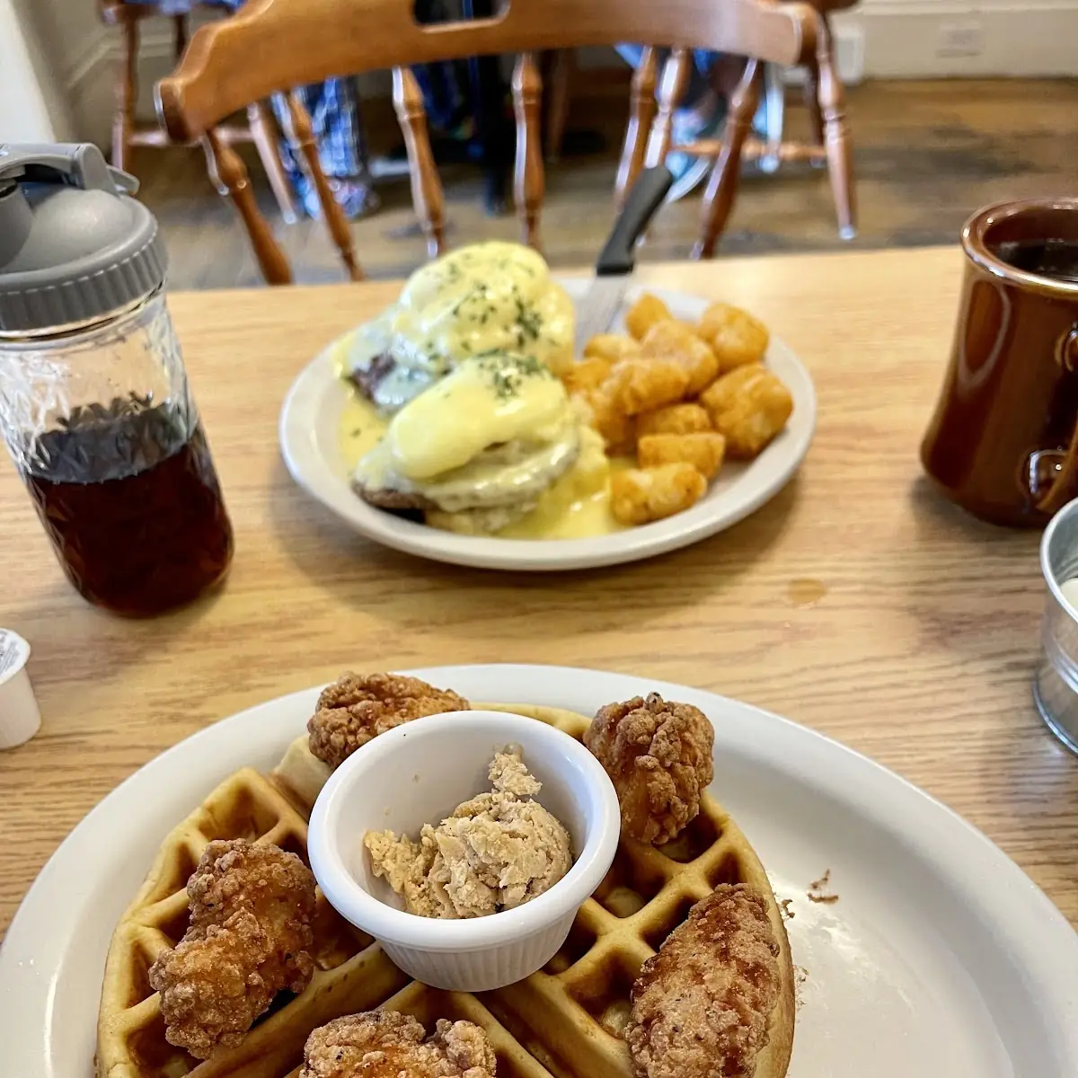 Chicken 'N Waffles-With Hot Honey Cinnamon Butter