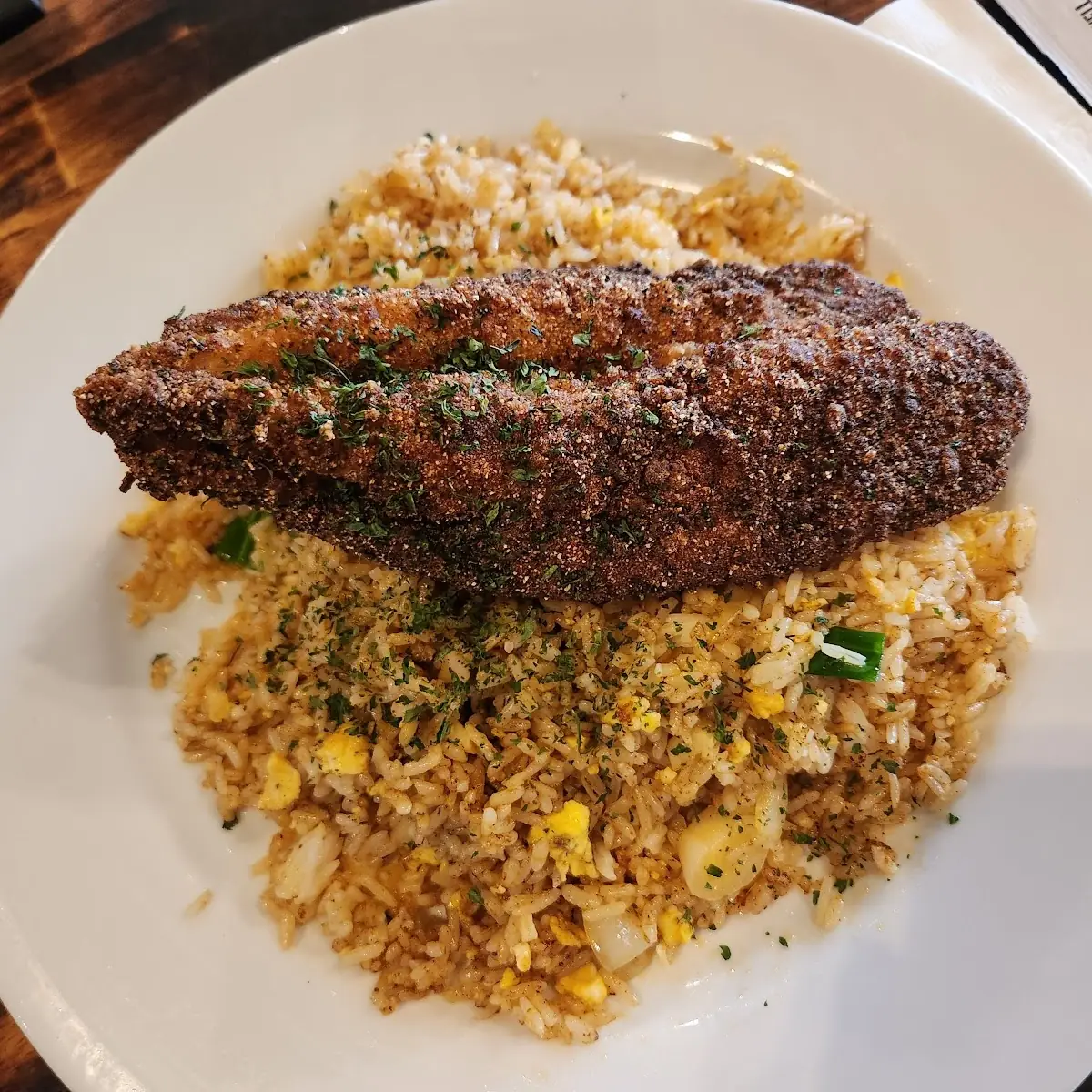 Cajun Fried Rice with Catfish