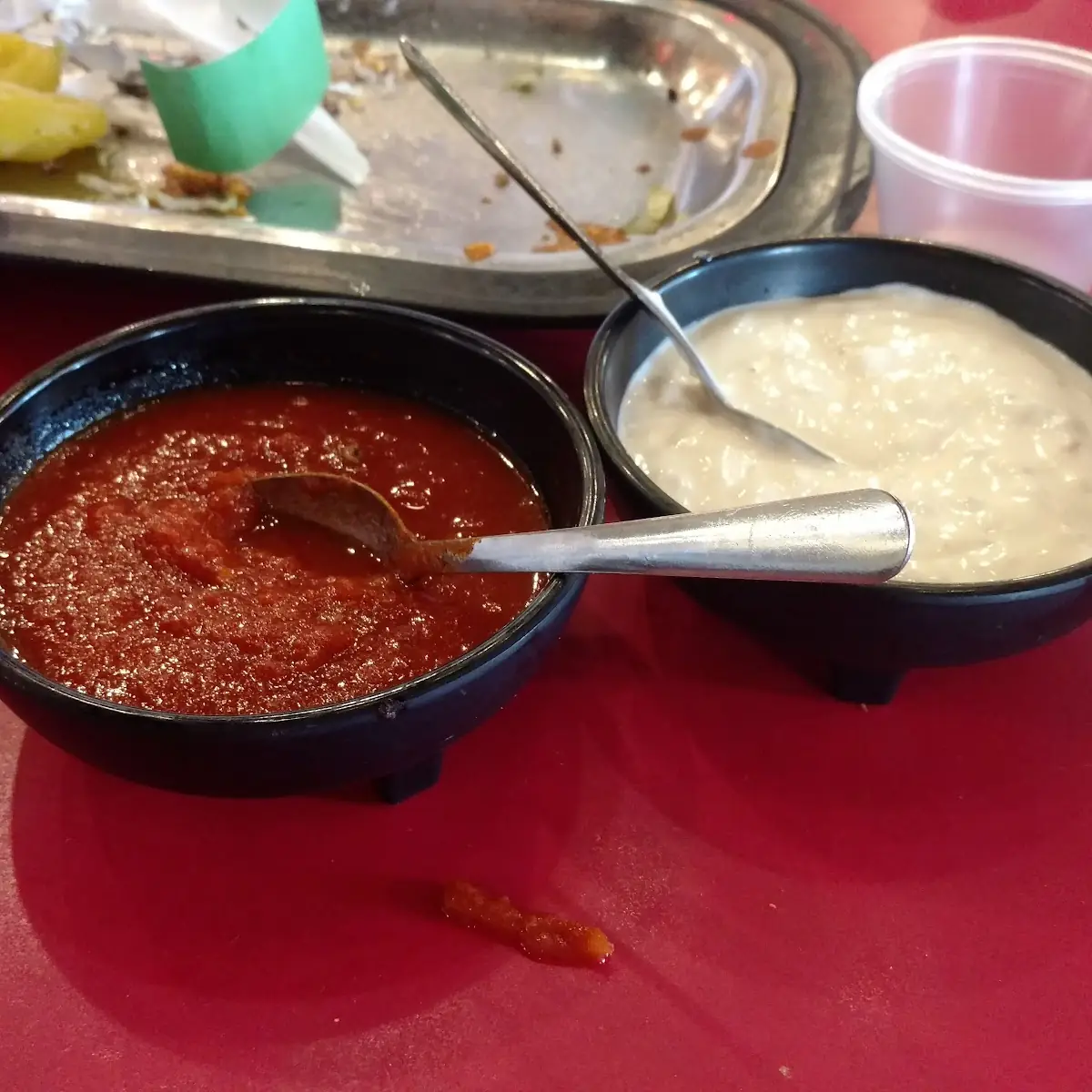 Chips and White Dipping Sauce
