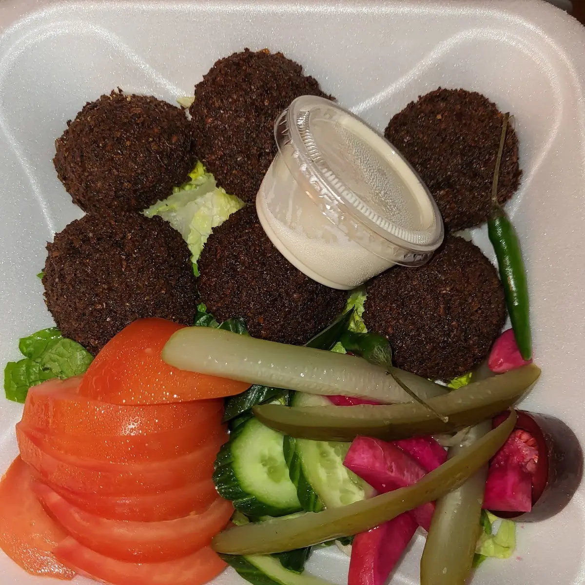 Falafel Hummus and Tabbouli