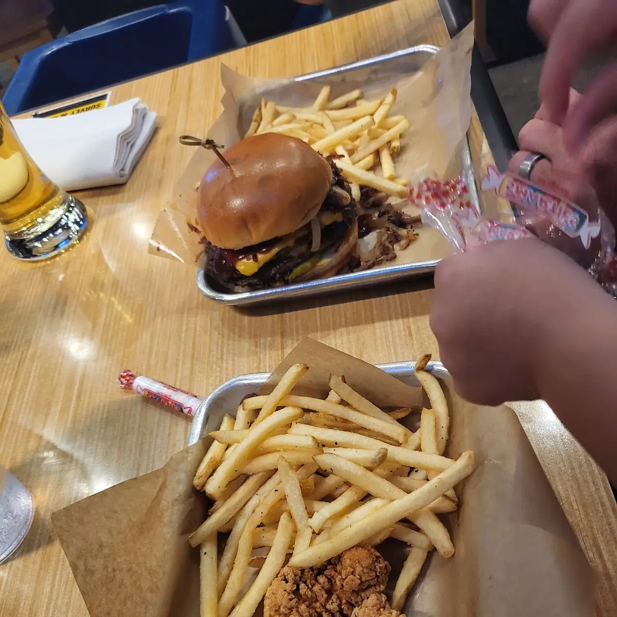 Chicken Wings with Fries