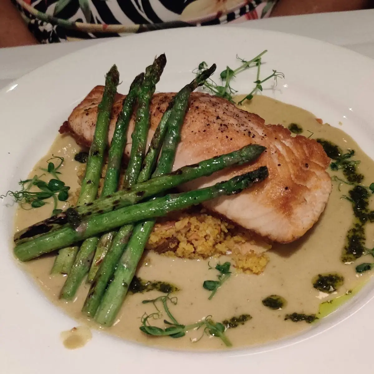 Pan Seared Jail Island Salmon