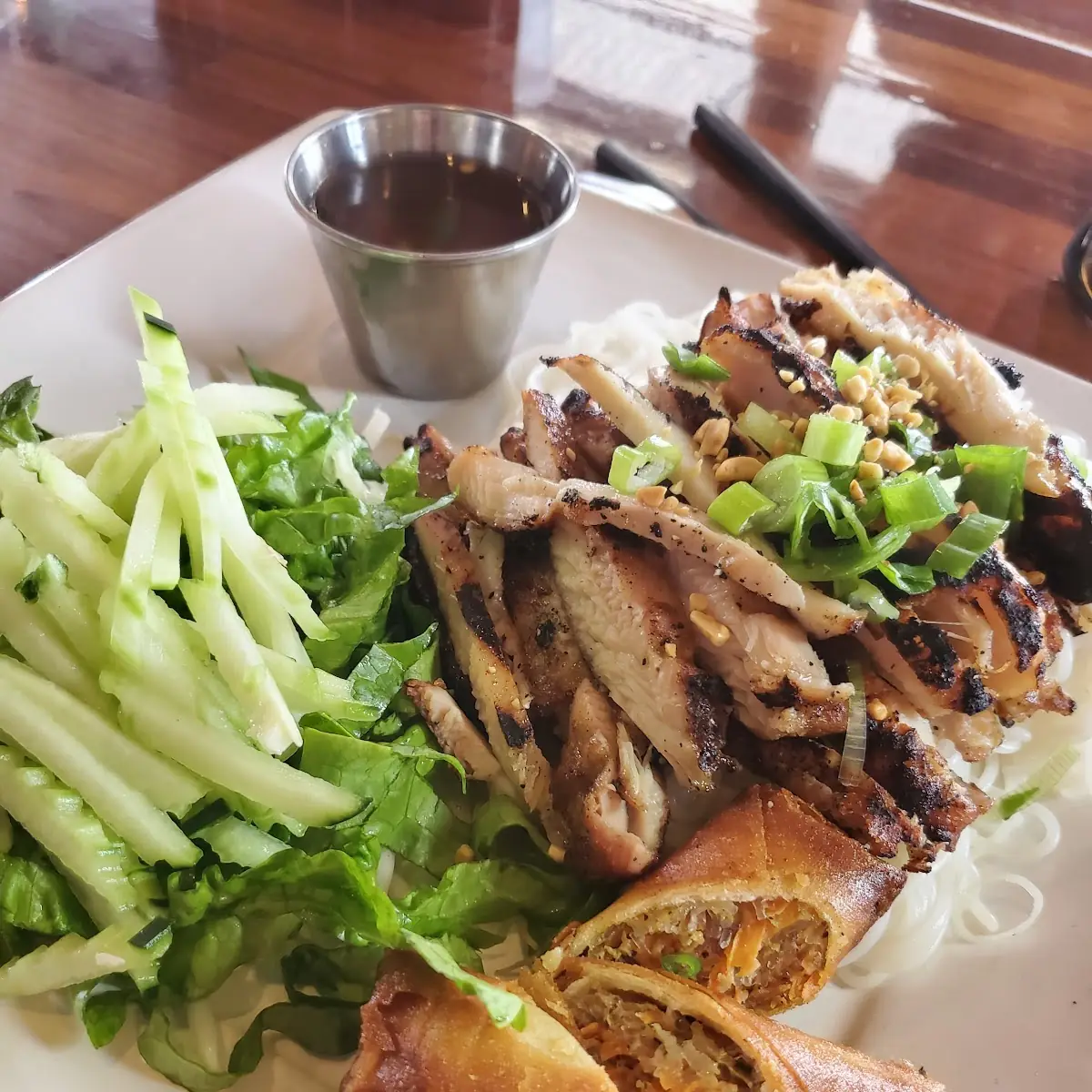 Egg Roll & Cold Vermicelli Noodles
