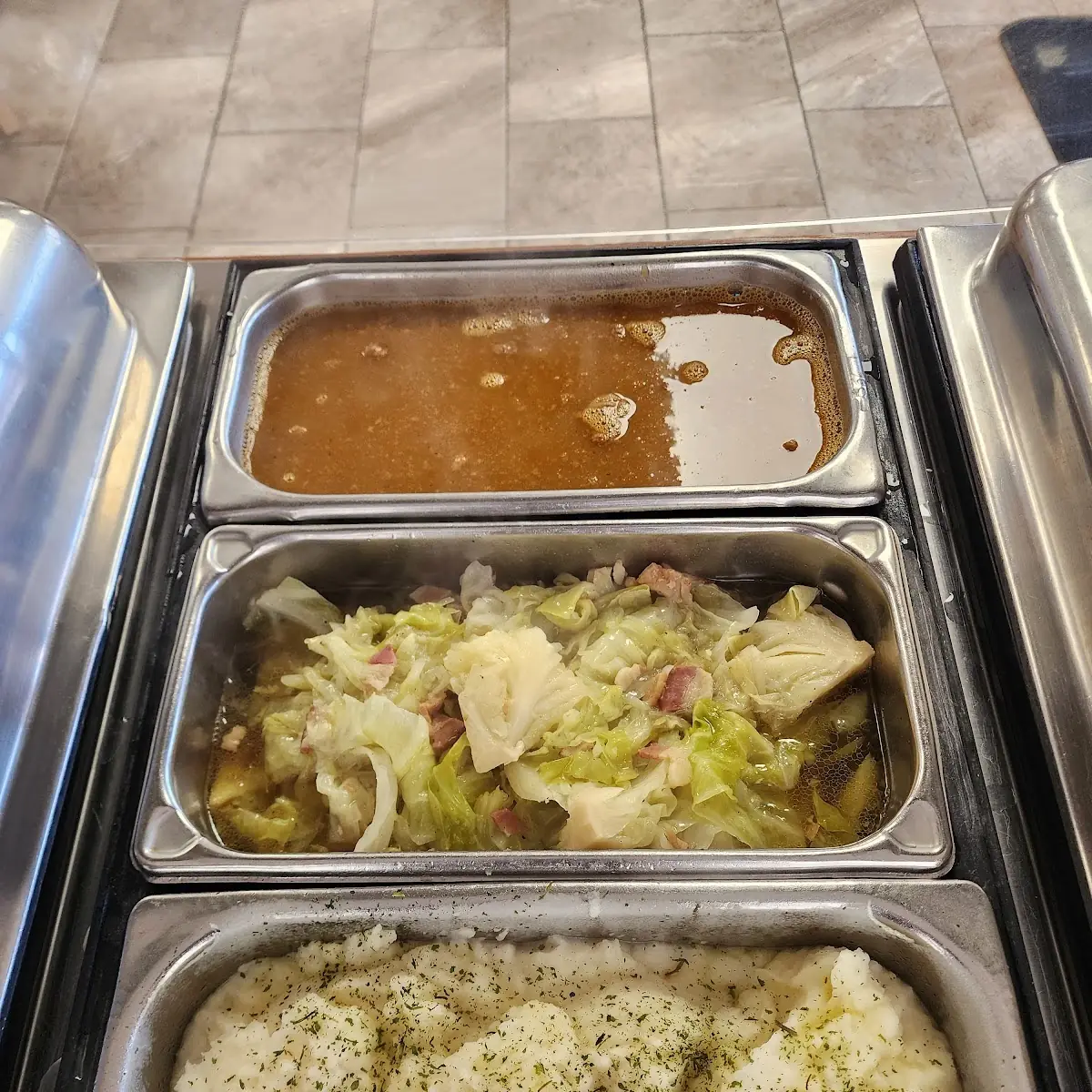 Mashed Potatoes and Cabbage