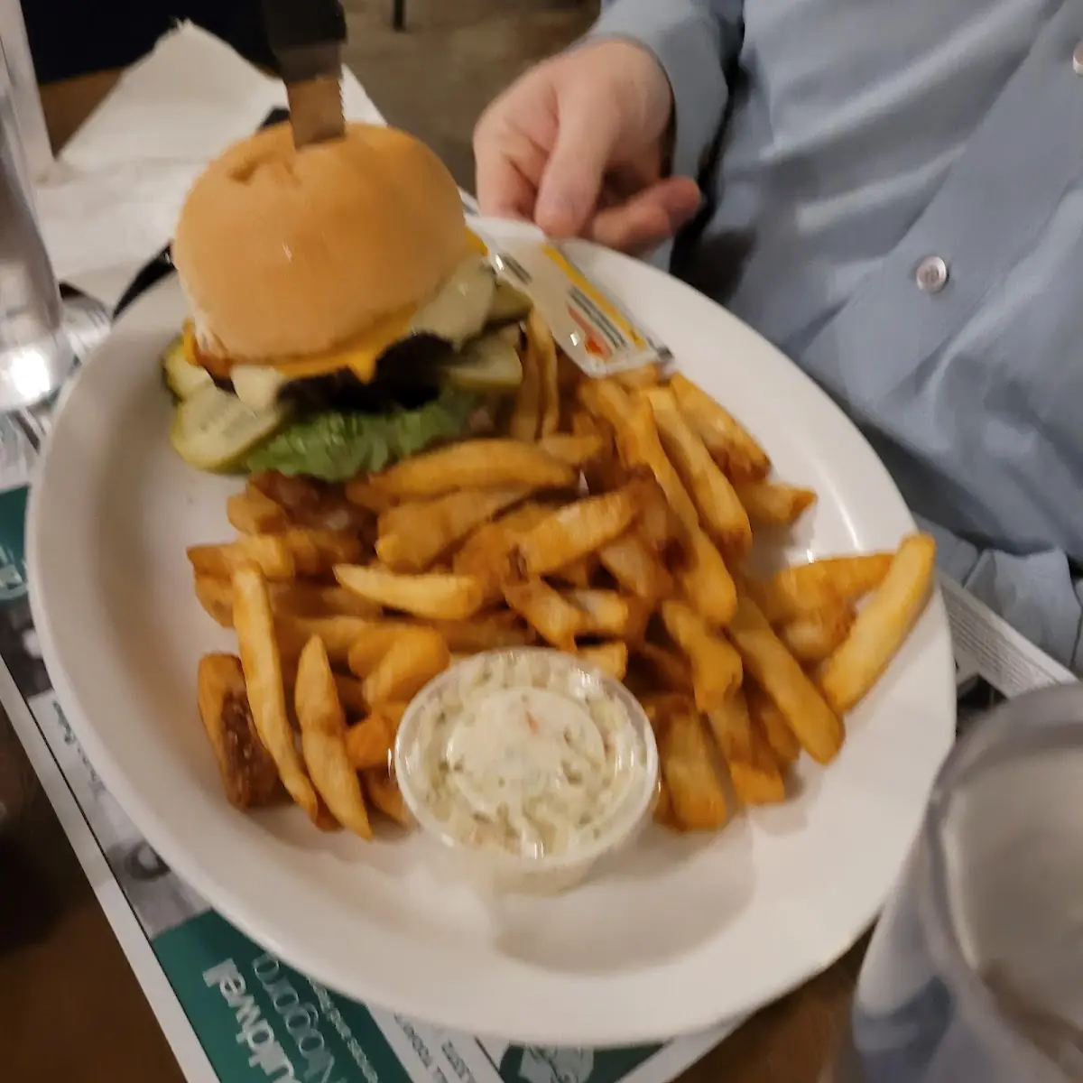 Burger and Fries