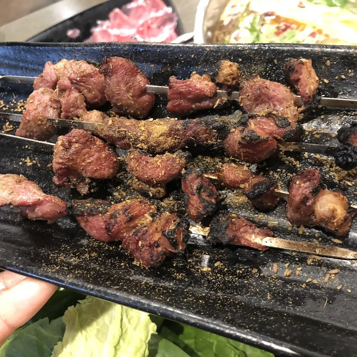 Mongolian Beef Skewers