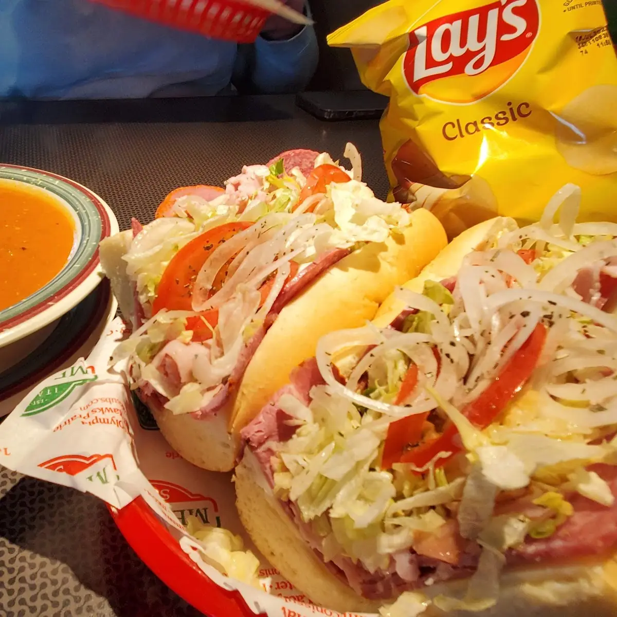 Italian Sub w Tomato Soup
