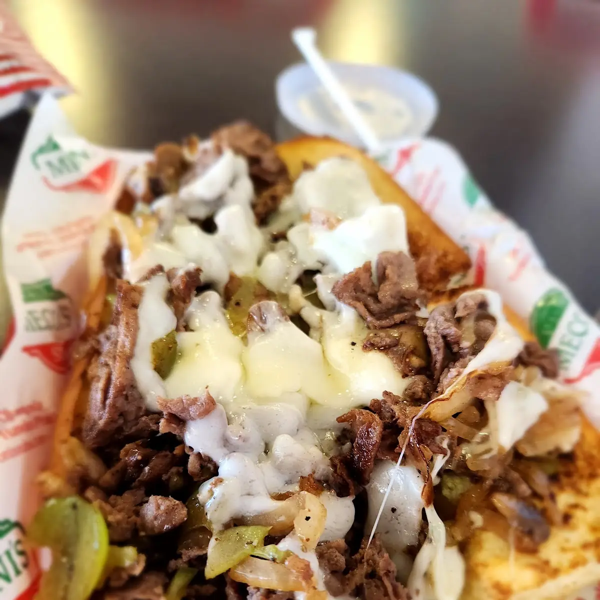 Philly Cheese Steak with Double Meat