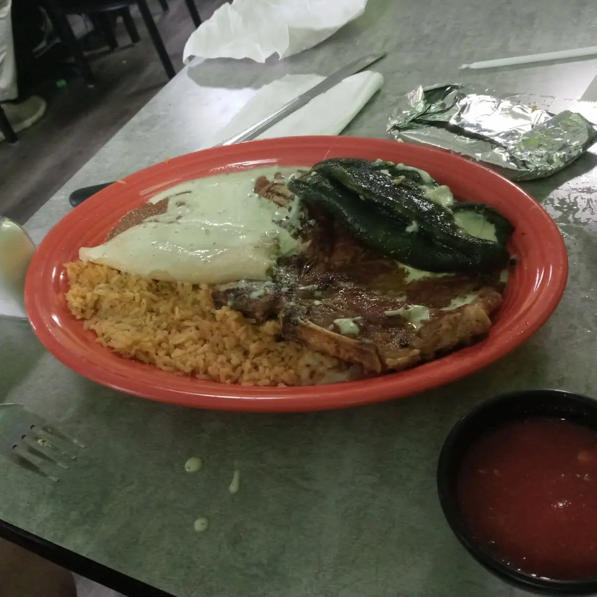 Steak and Enchilada Dinner