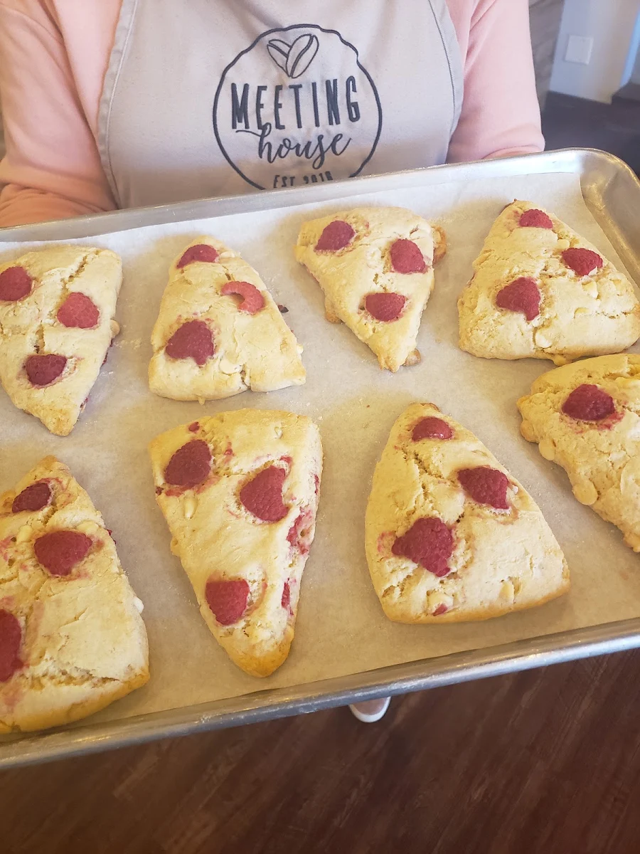 White Chocolate Raspberry Scones
