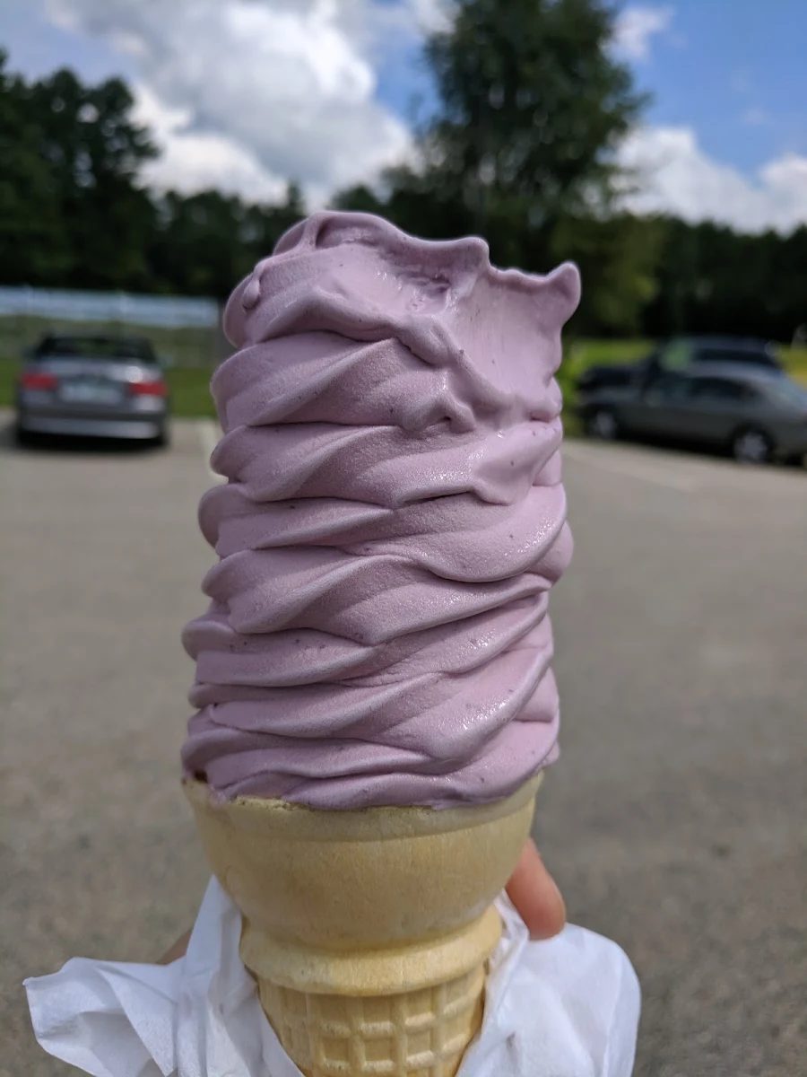 Soft Serve Ice Cream Raspberry