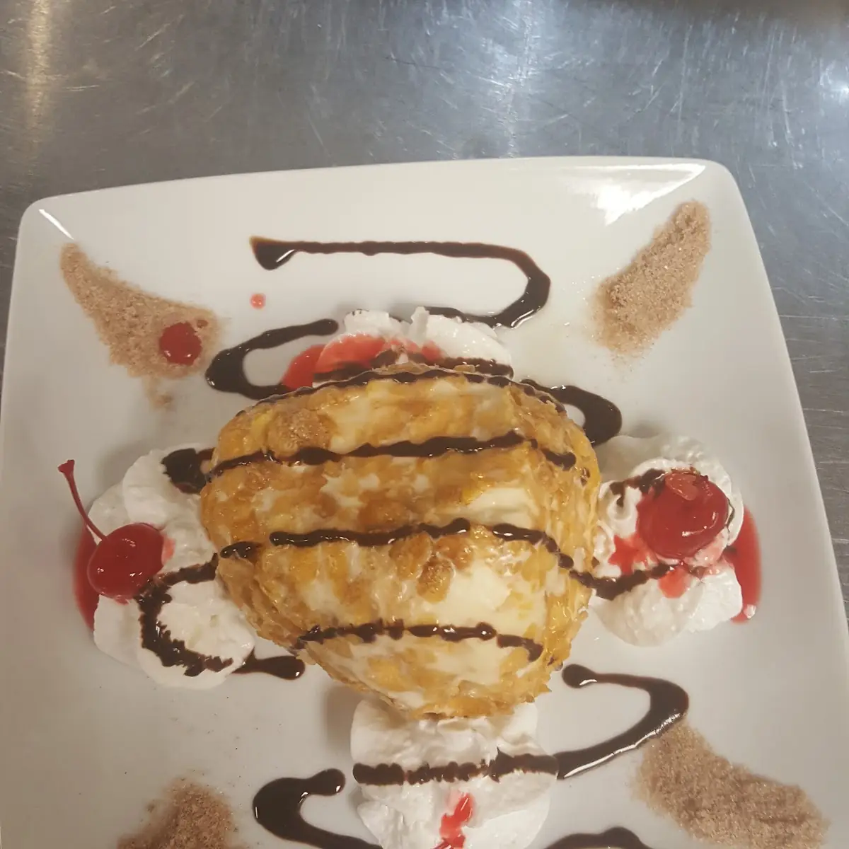 Los Postres Deep-Fried Ice Cream