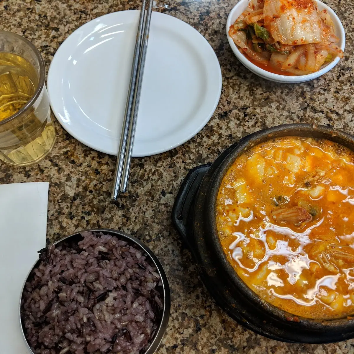 Combo Seafood and Meat Tofu Soup