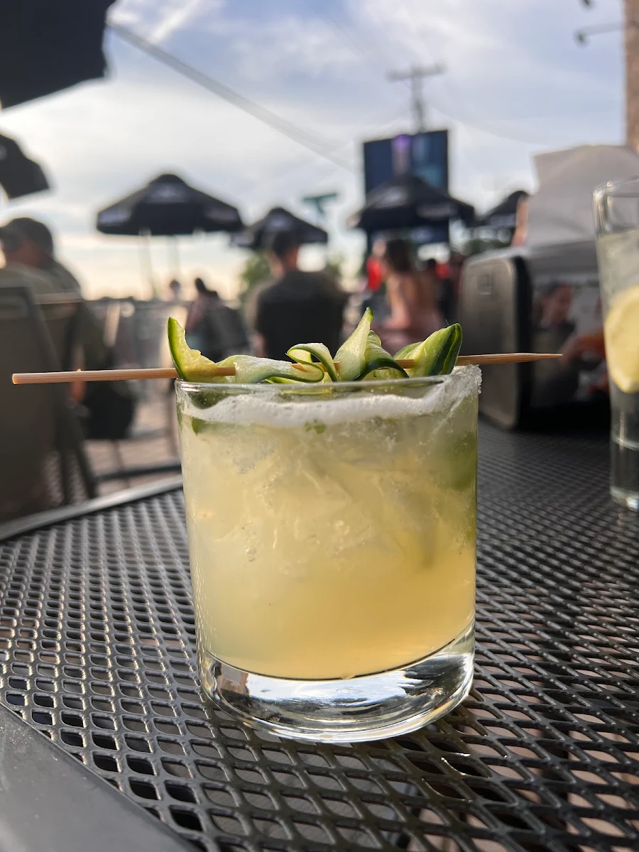 Cucumber Margarita, SMASHED Burgers & Bar