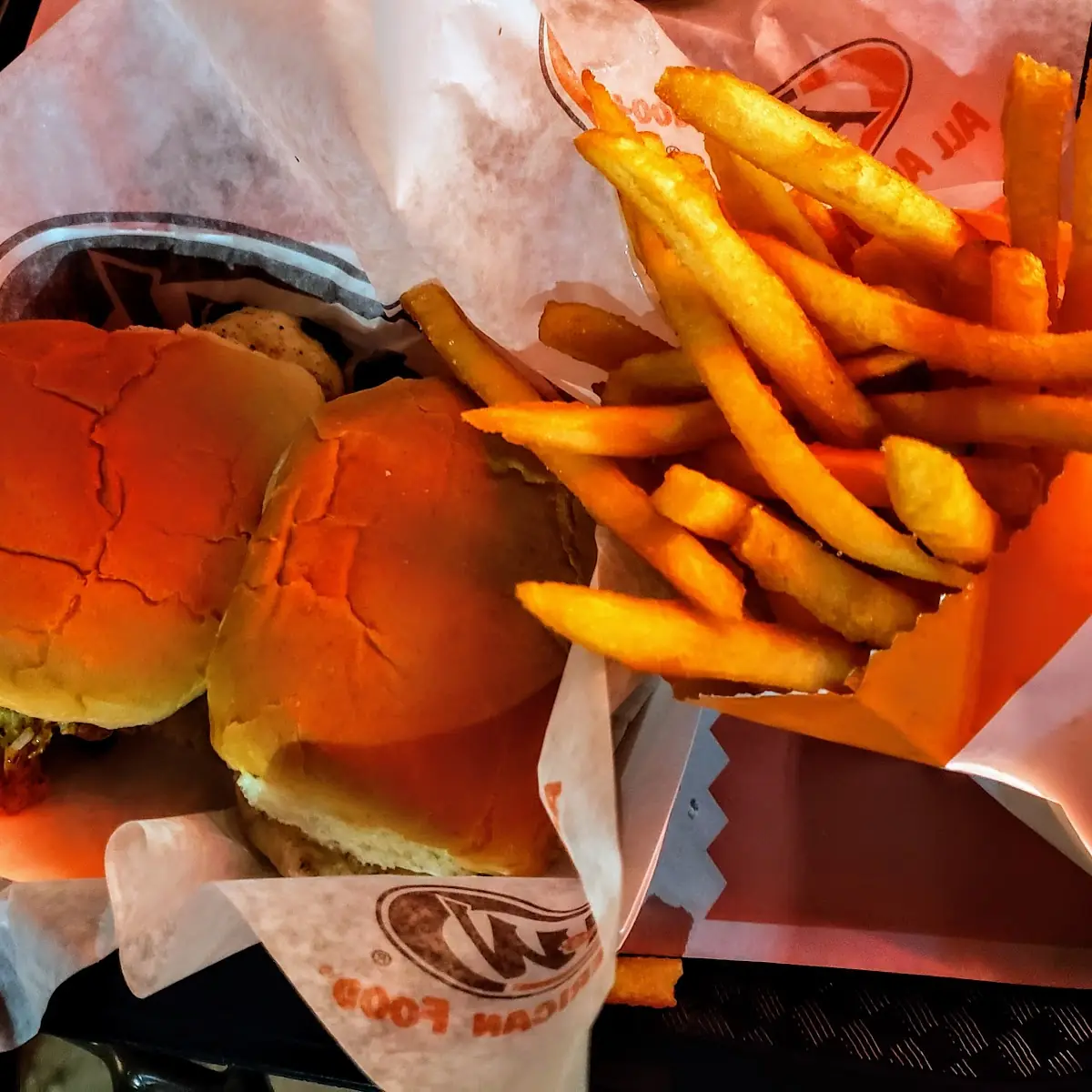 Grilled Chicken Sliders with Fries