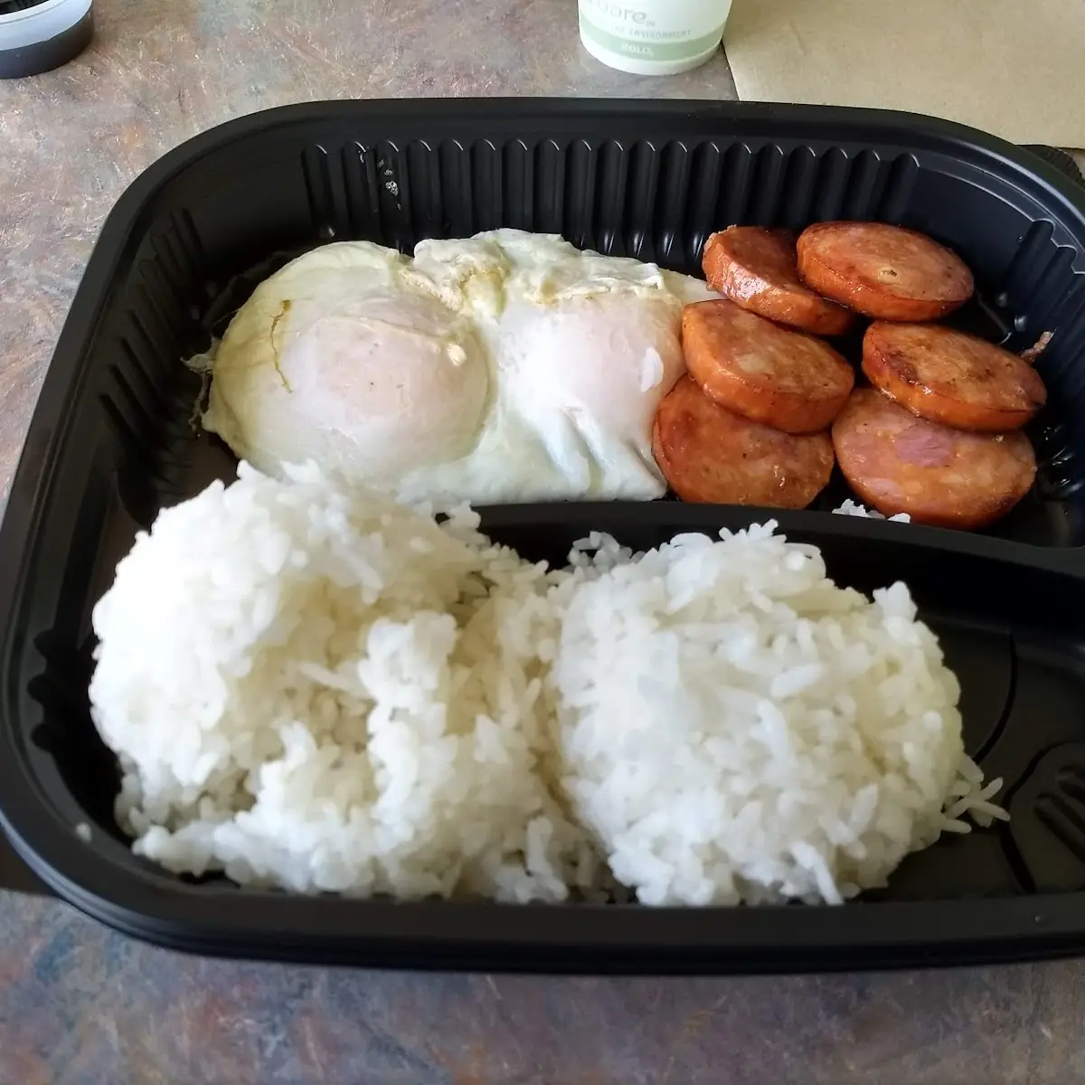 Portagee Sausage Rice Two Eggs over Quick