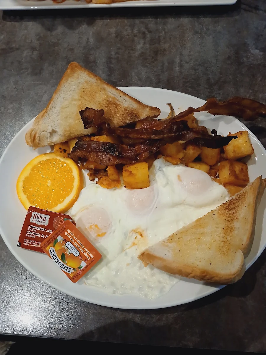 Eggs Bacon Sausage Home Fries