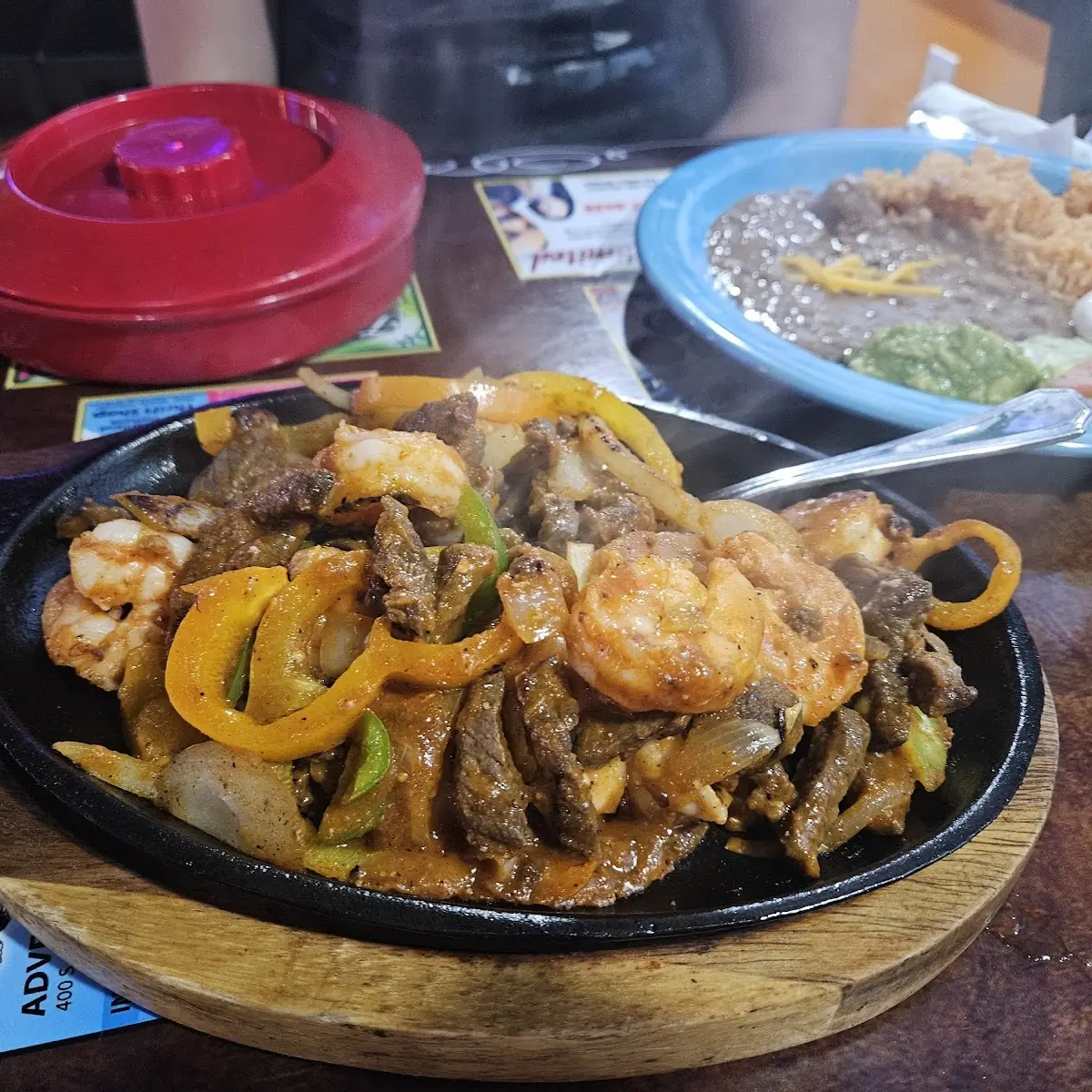 Steak and Shrimp Fajitas