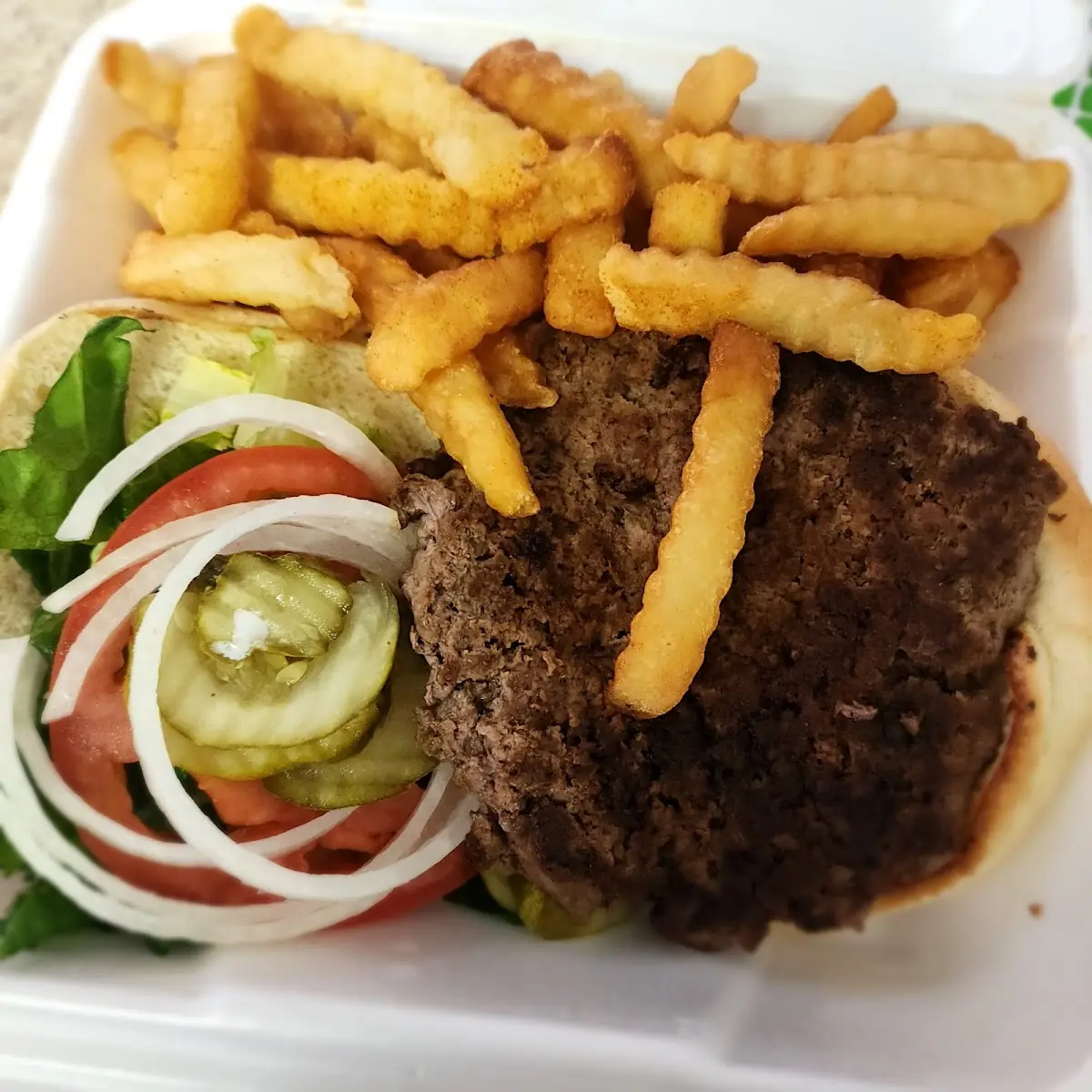 Burger and Fries