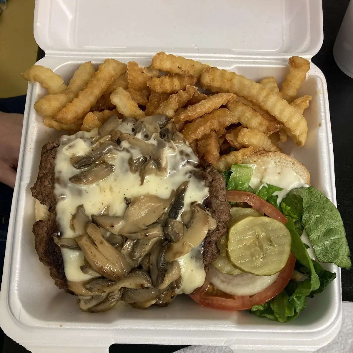 Mushroom Swiss Burger