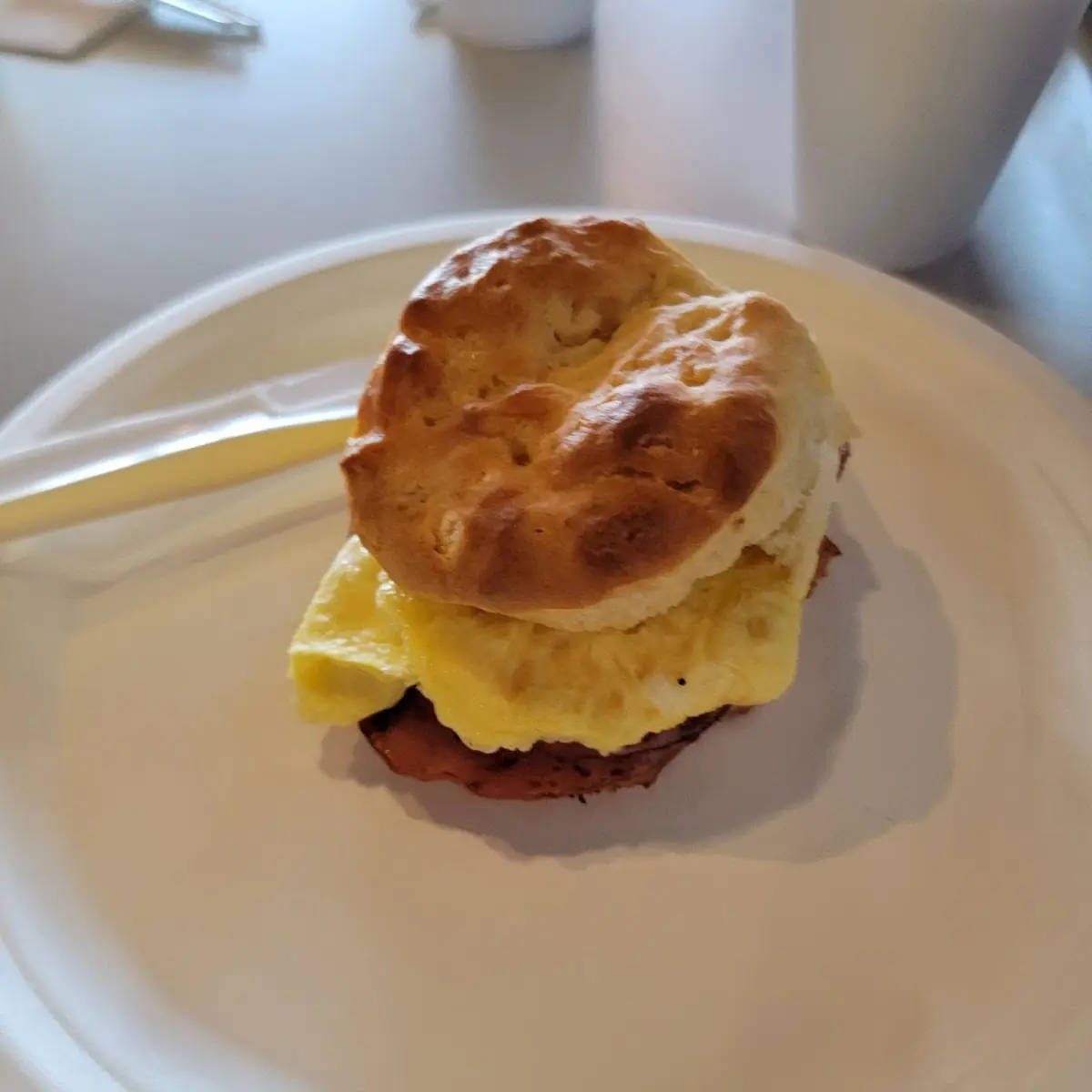Ham and Egg Biscuit