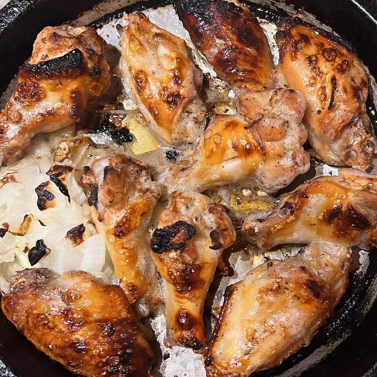 Marinated Coal Roasted Chicken Wings