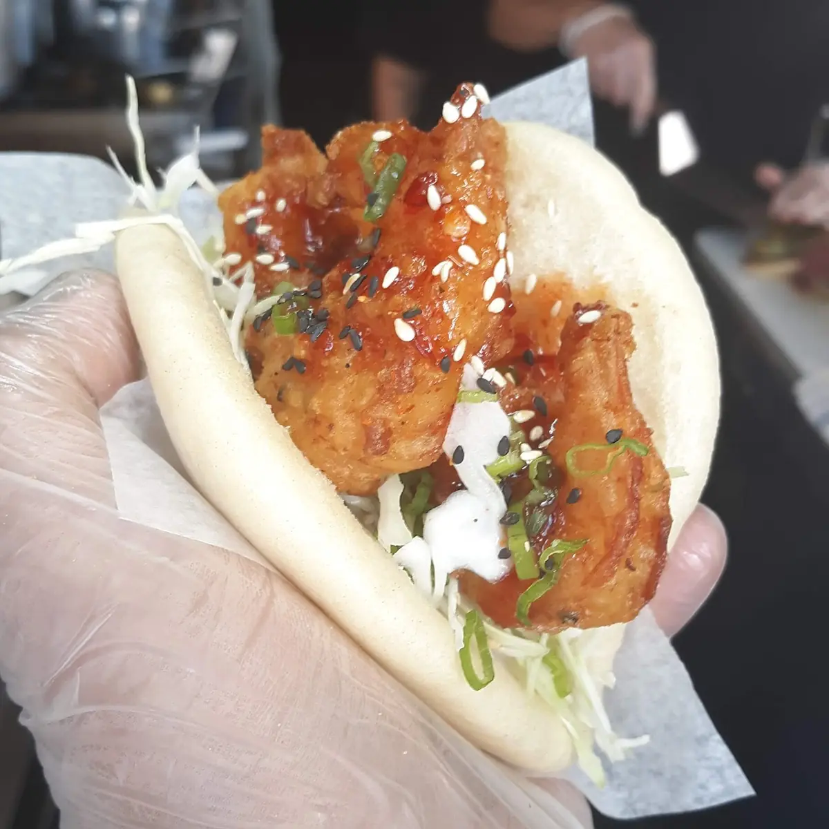 Coconut Shrimp Bao