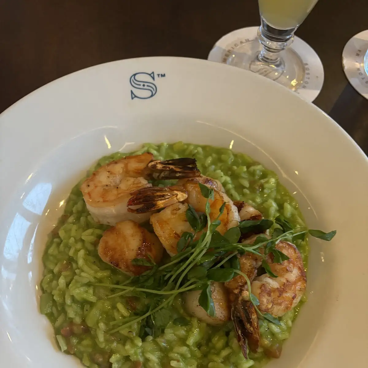 Seared Scallops and Shrimp Risotto