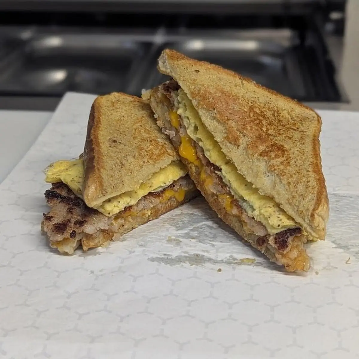 Breakfast Sandwich with Egg Patty