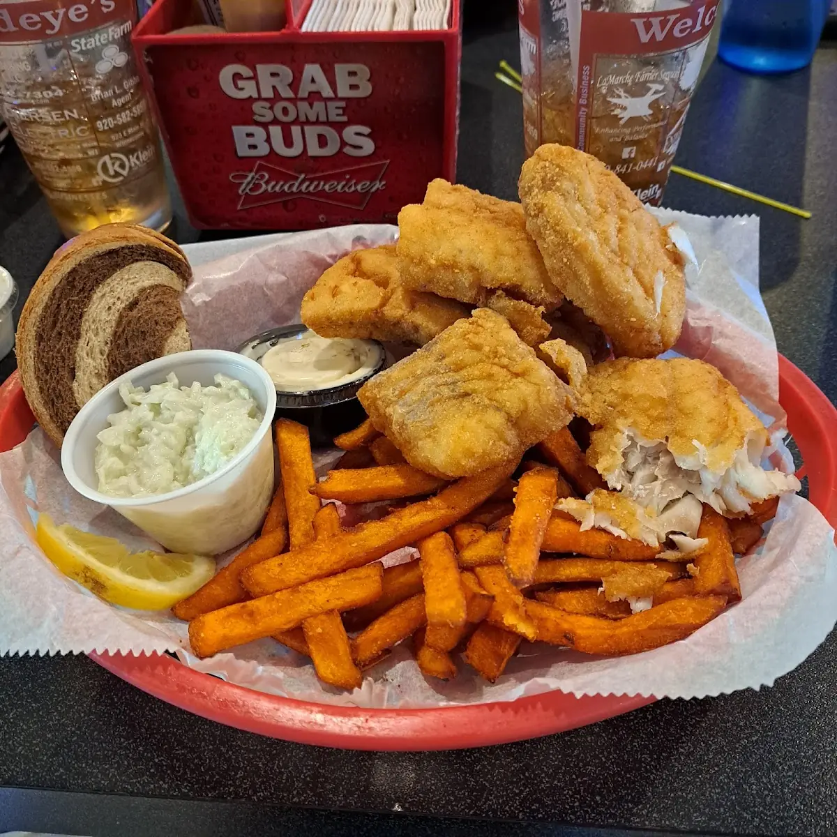 Haddock Breaded with Sweet Potato Fries