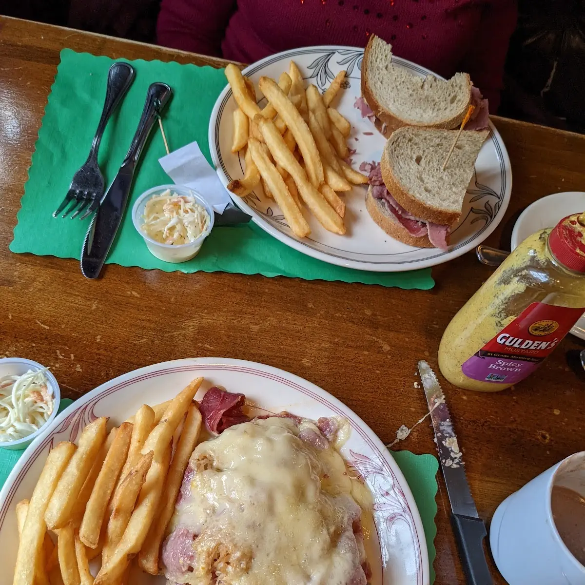 Corned Beef Reuben and Corned Beef Sandwich