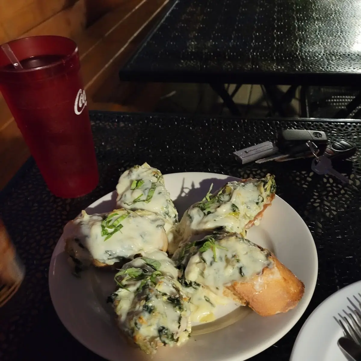 Spinach & Artichoke Crostini