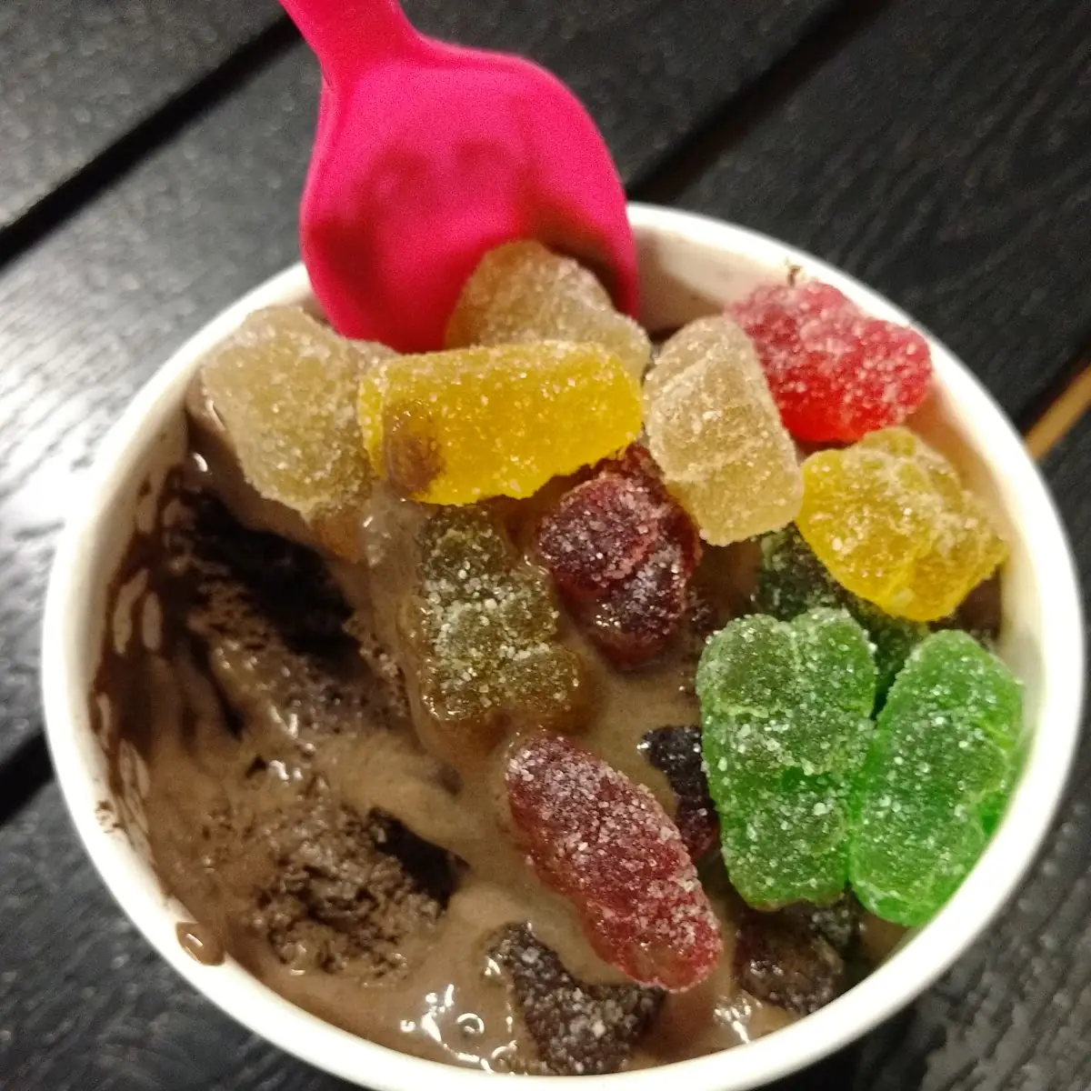 Sour Gummi Worm Shaved Ice
